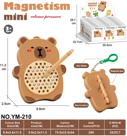 Tavoletta magnetica a forma di capibara