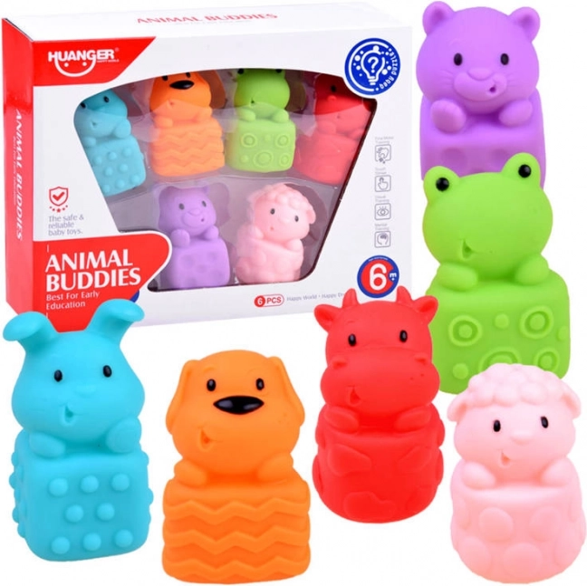 Animali di gomma da bagno