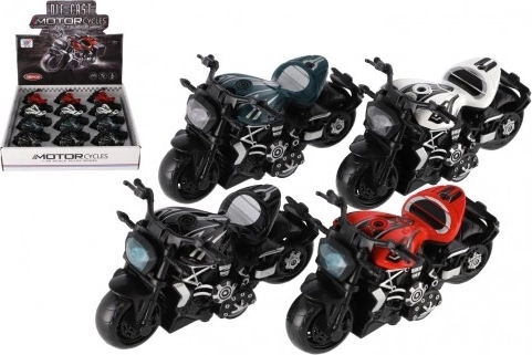 Mini moto metallo/plastica a retrocarica - 4 colori