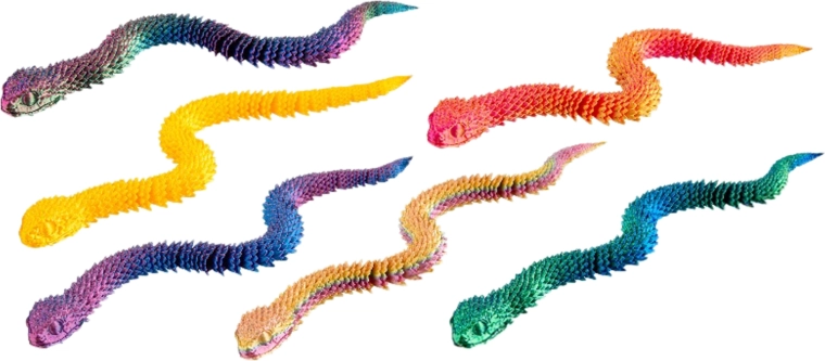Serpente magico 3D vipera 30 cm
