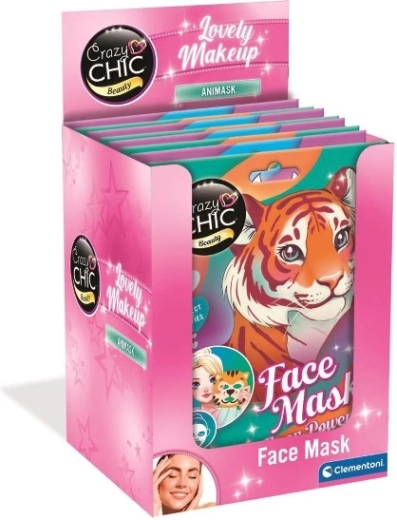 Crazy Chic maschera viso monouso a forma di animaletto