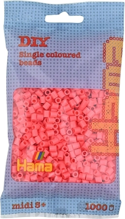 Perline da stirare Hama Midi rosa chiaro 1000 pz