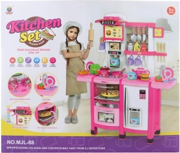 Grande cucina giocattolo con funzioni a batteria e acqua