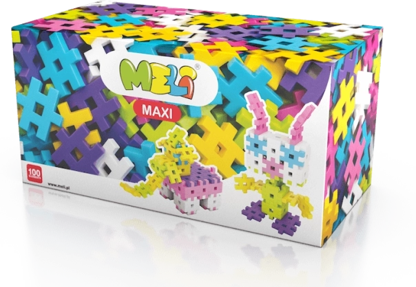 Set di costruzione Meli Maxi Pink 100 pezzi