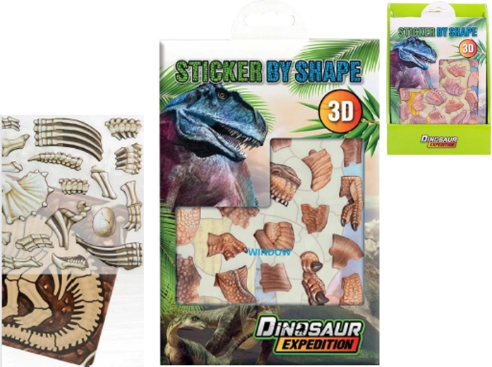 Adesivi 3D dinosauri – sticker realistici per bambini