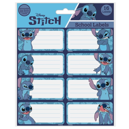Lilo & Stitch etichette per quaderni con Stitch