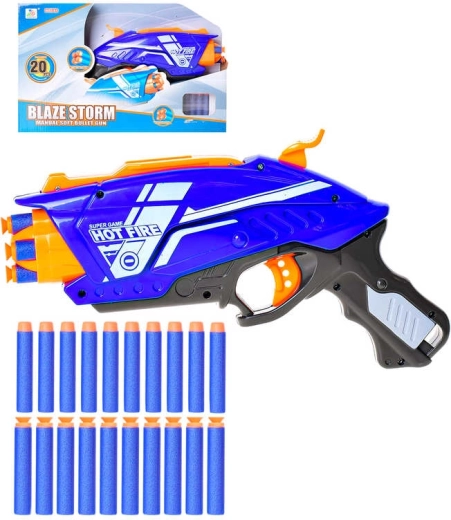 Blaster per bambini con tamburo rotante e 20 proiettili in schiuma