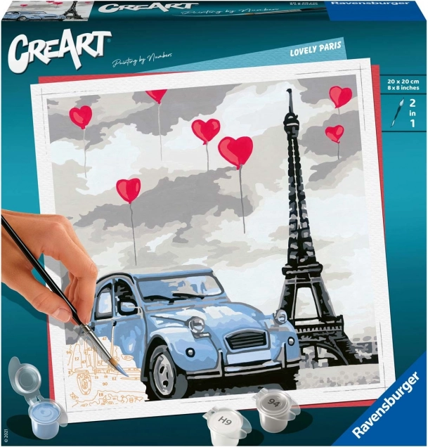 CreArt Lovely Paris – set di pittura per bambini dai 12 anni