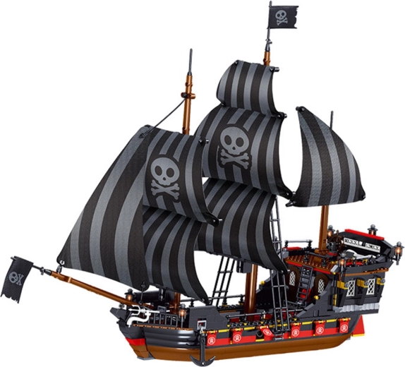 Set di costruzione nave pirata, 968 pezzi