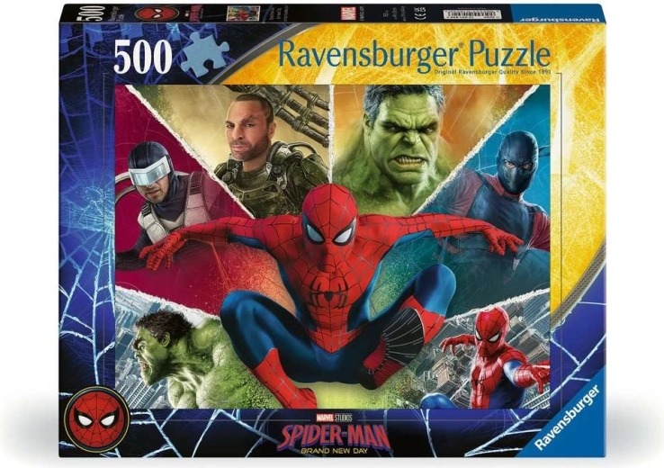 Puzzle Ravensburger Spider-Man: Un giorno tutto nuovo 500 pezzi