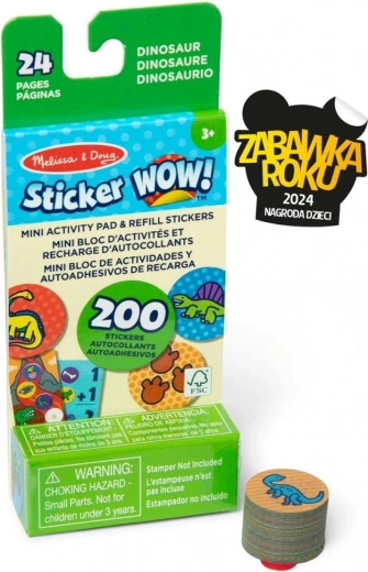 Sticker Wow ricarica + mini libretto – dinosauri
