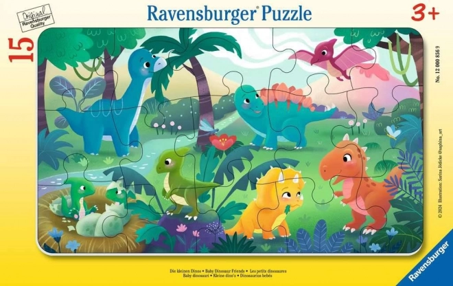 Puzzle Dinosauri Carini 15 Pezzi Ravensburger