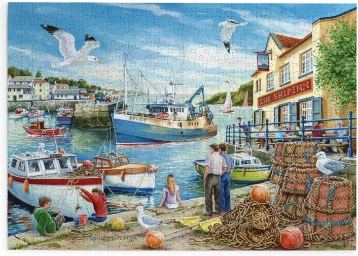 Puzzle House of Puzzles Locanda al porto con 500 pezzi grandi