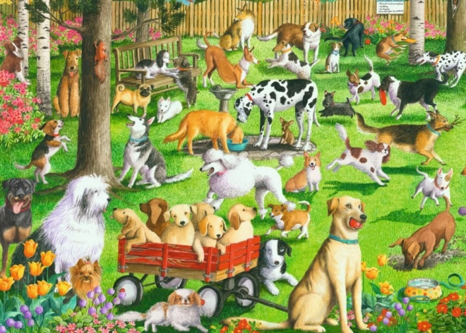 Puzzle Ravensburger Parco per cani XXL 500 pezzi
