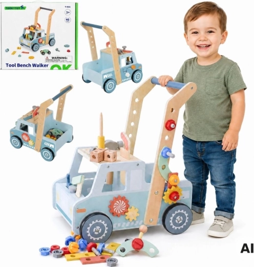 Girello in legno con officina TOOKY TOY