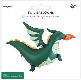 Palloncino in foil drago 120 × 90 cm (mix)