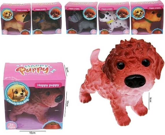 Statuetta cane Happy Puppy 10 cm (selezione casuale)