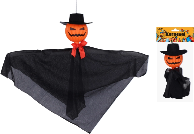 Decorazione Halloween spaventapasseri da appendere 40 × 35 cm
