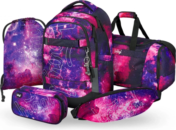 Set Baagl Galaxy: zaino, astuccio, sacca, borsa sportiva