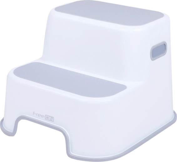 Freeon sgabello per bambini a due gradini grigio
