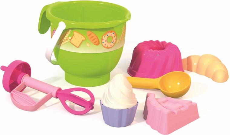 Androni set da sabbia per pasticceria con frusta manuale, 6 pezzi