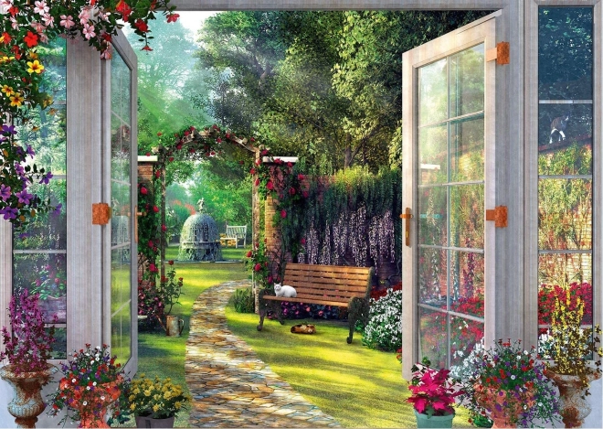Puzzle SCHMIDT Sguardo sul giardino incantato – 1000 pezzi