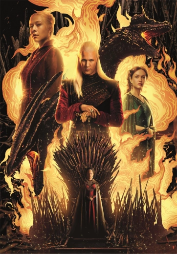 CLEMENTONI Puzzle Il Trono di Spade: La Casa del Drago 500 pezzi