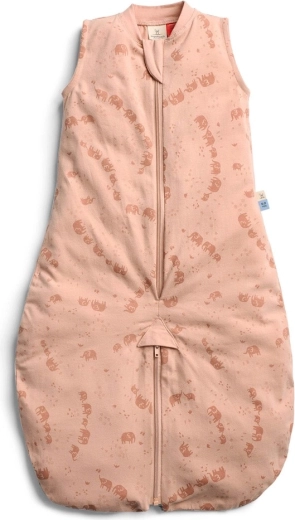 ergoPouch sacco nanna e tuta da notte 2 in 1 in cotone biologico Elephant Parade, 8–24 mesi, 8–14 kg, 0,2 TOG