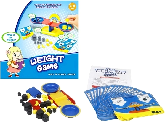 Gioco logico di equilibrio con bilancia e 42 pezzi