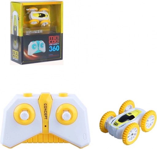 Auto RC mini stunt giallo