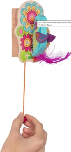 Battente per porta a forma di colibrì Tiki goki66 - 1 pezzo