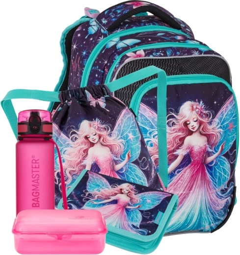 Bagmaster grande set scolastico per bambini delle elementari – fata