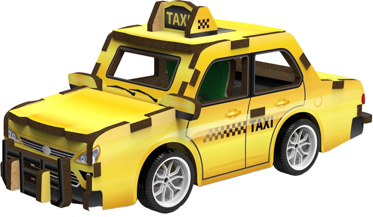 2Kids Toys puzzle 3D in legno taxi