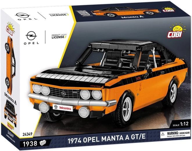 Cobi Opel Manta A GT/E 1974 modello di auto da costruire in scala 1:12 (1938 pezzi)