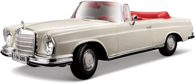 Maisto Mercedes-Benz 280SE cabrio modello crema 1:18