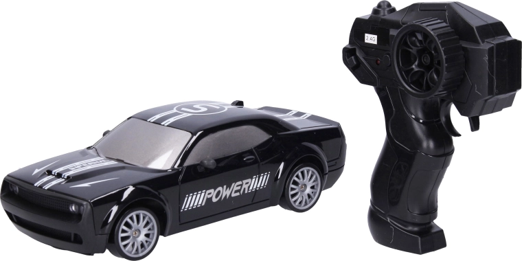 Auto RC drift nero con telecomando