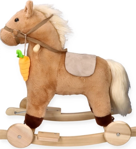 Cavallo a dondolo con carota