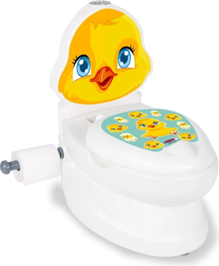 Vasino per bambini JAMARA Chick con suono dello scarico e portarotolo