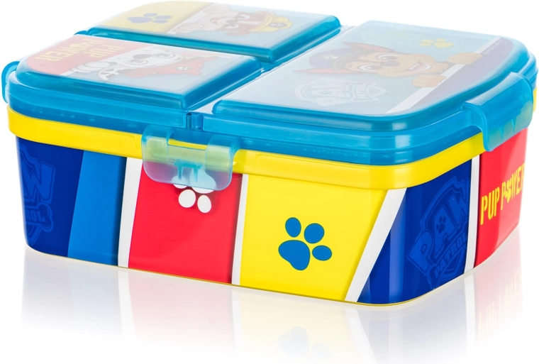 Porta pranzo per bambini PATROL, scompartimentato, 17,5 × 13 cm, con clip
