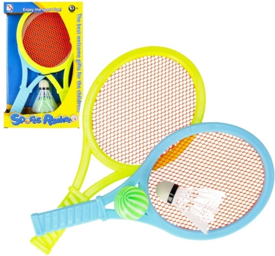 Set di racchette per bambini con pallina e volano da badminton