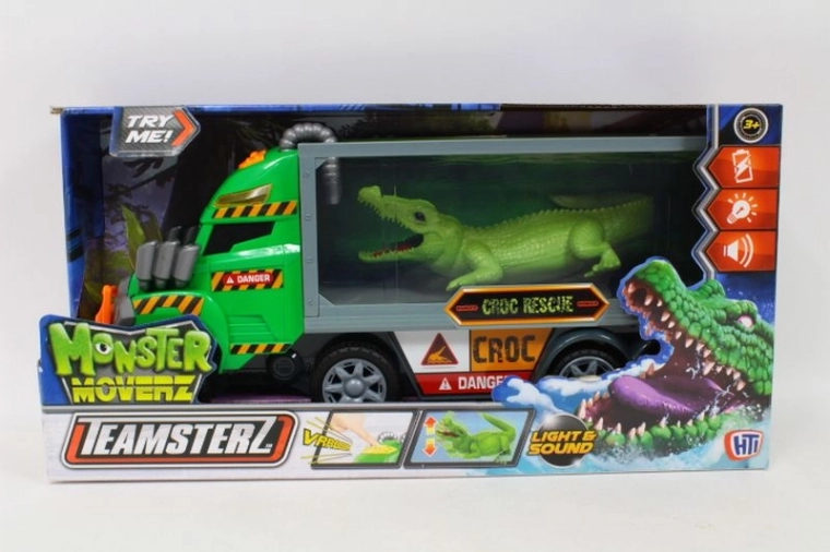 Teamsterz Monster Moverz camion con coccodrillo – luci e suoni