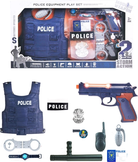 Set da gioco della polizia - 11 pezzi