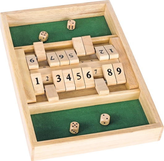 Double shut the box – gioco in legno con dadi