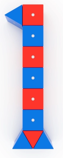 Blocchi magnetici in legno WABI 120 pz con magneti mobili