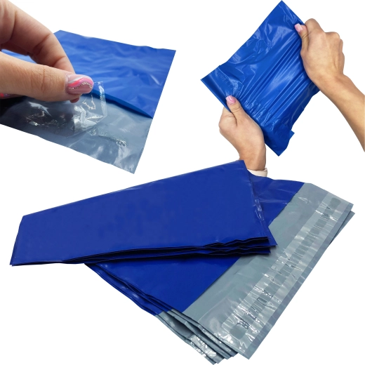 Buste postali in polietilene blu A3 310 × 420 mm, confezione da 50 pezzi