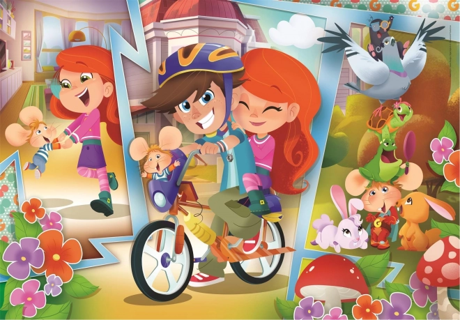 Clementoni puzzle Myšák Gigio con amici MAXI 60 pezzi