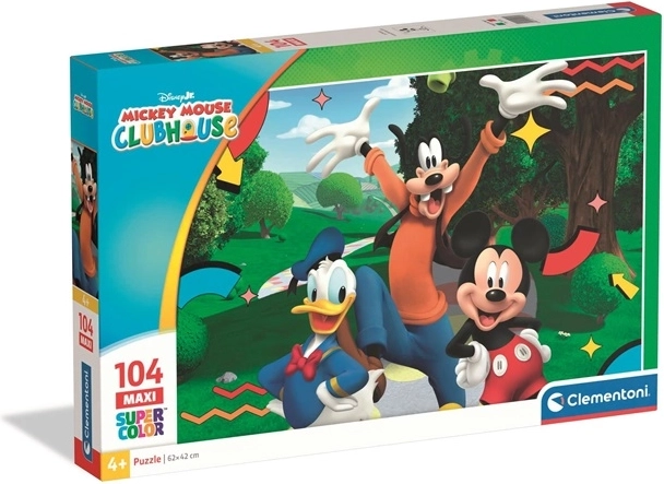 Puzzle Clementoni SuperColor Mickey Mouse maxi da 104 pezzi