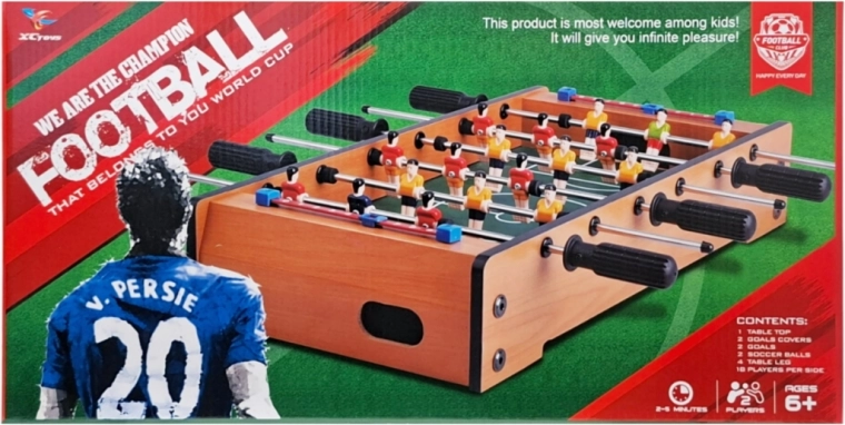 Calcio balilla da tavolo in legno