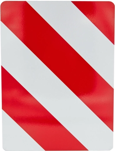 Pannello riflettente di segnalazione 30 × 40 cm sinistro in alluminio