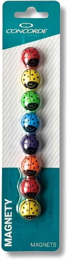 Magneti con coccinelle 20 mm, 8 pz